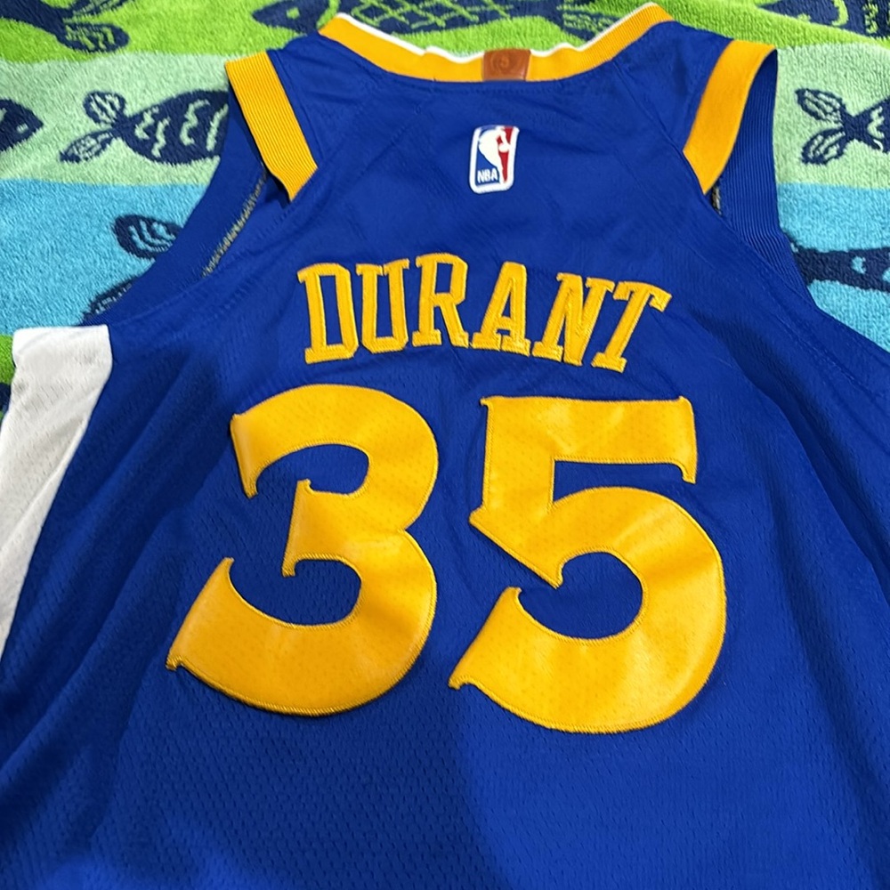 Kevin Durant Golden State Warriors Jersey Youth Large - Picture 4 of 4